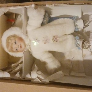VTG Ashton-Drake Galleries "Follow the Leader" Snowbabies Porce)lain Collection